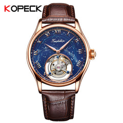 KOPECK 2019 Tourbillon Mens Watches Top Brand Luxury Men Mechanical Watch Original Real Tourbillon Hollow Movement 7006G