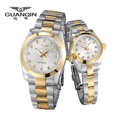 GUANQIN Luxury Lovers watches Original Top Brand Luxury Couple Watches WristWatch Fashion Waterproof Men and Women  Wristwatches