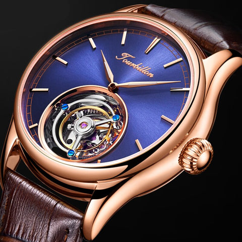 100% Real Tourbillon Watch Men Skeleton Mechanical Watch Sapphire Mens Watches Top Brand Luxury Clock Men Relogio Masculino