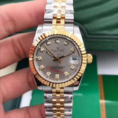 Luxury Brand Stainless Steel Sapphire Watch Women Lady Automatic Mechanical Diamond Silver Gold Red Blue Limited Datejust 31mm