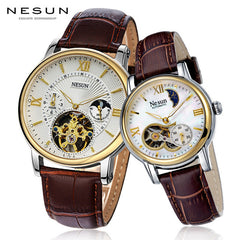 Couple watches For Lovers luxury top brand waterproof casual style New Fashion Mechanical Men Women Leather watch High quality