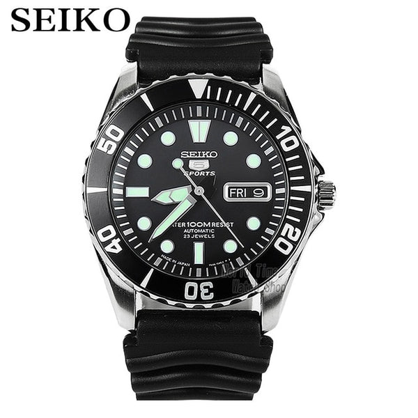 seiko watch men 5 automatic watch Luxury Brand Waterproof Sport Wrist Watch Date mens watches diving watch relogio masculin SNZF